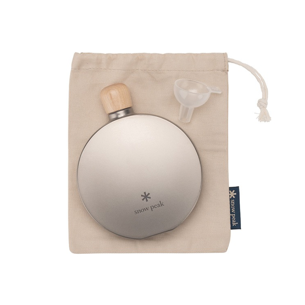 Round Titanium Flask in 150 mL