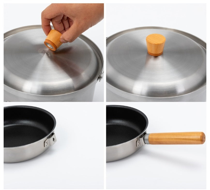 3-Layer Stainless Cookset (3-4P)