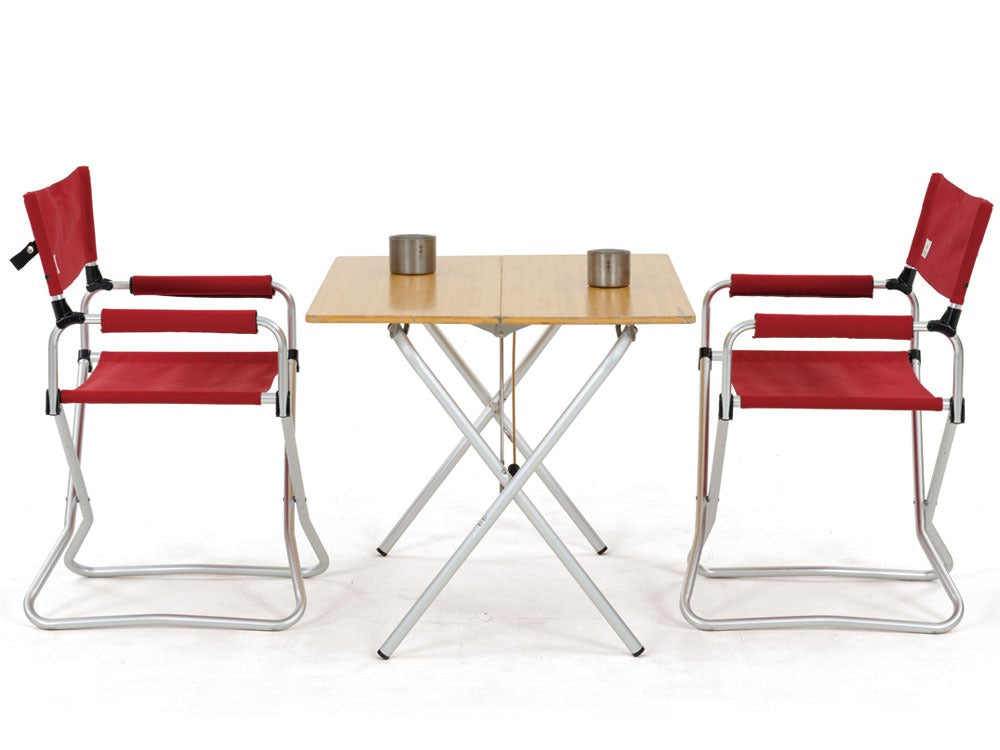 Chaise pliante rouge