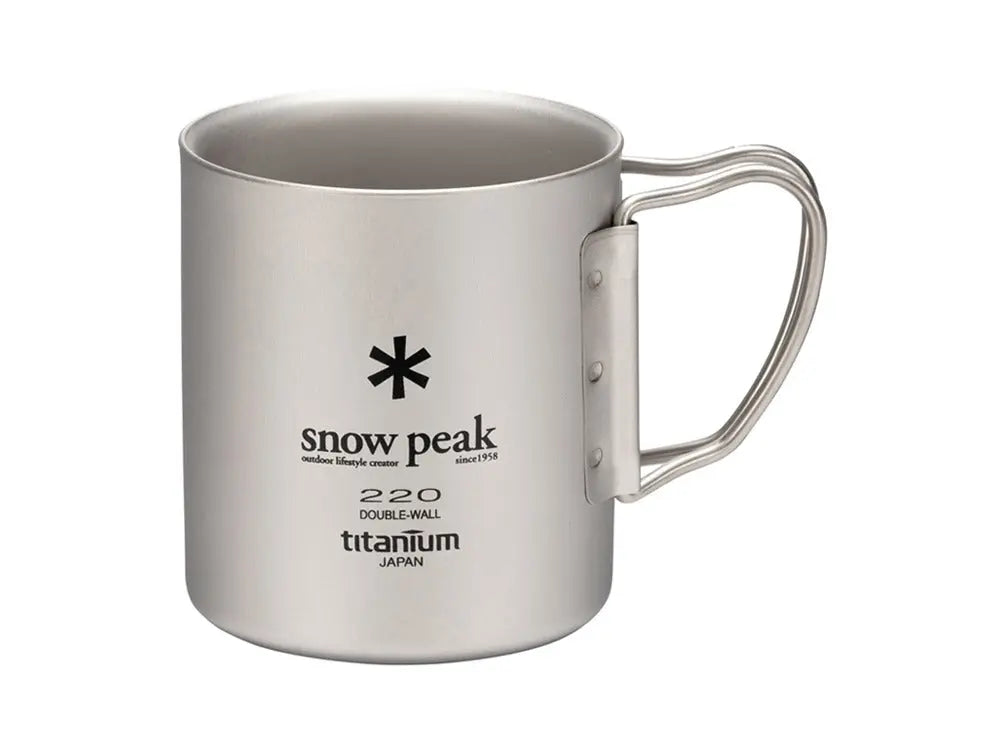 Ti Double Wall Mug - Snow Peak