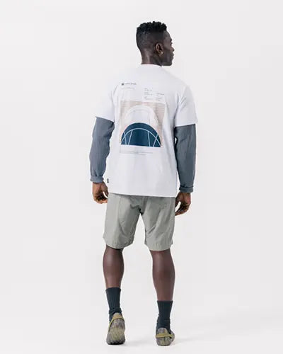 Alpha Breeze Typography T-Shirt - Snow Peak