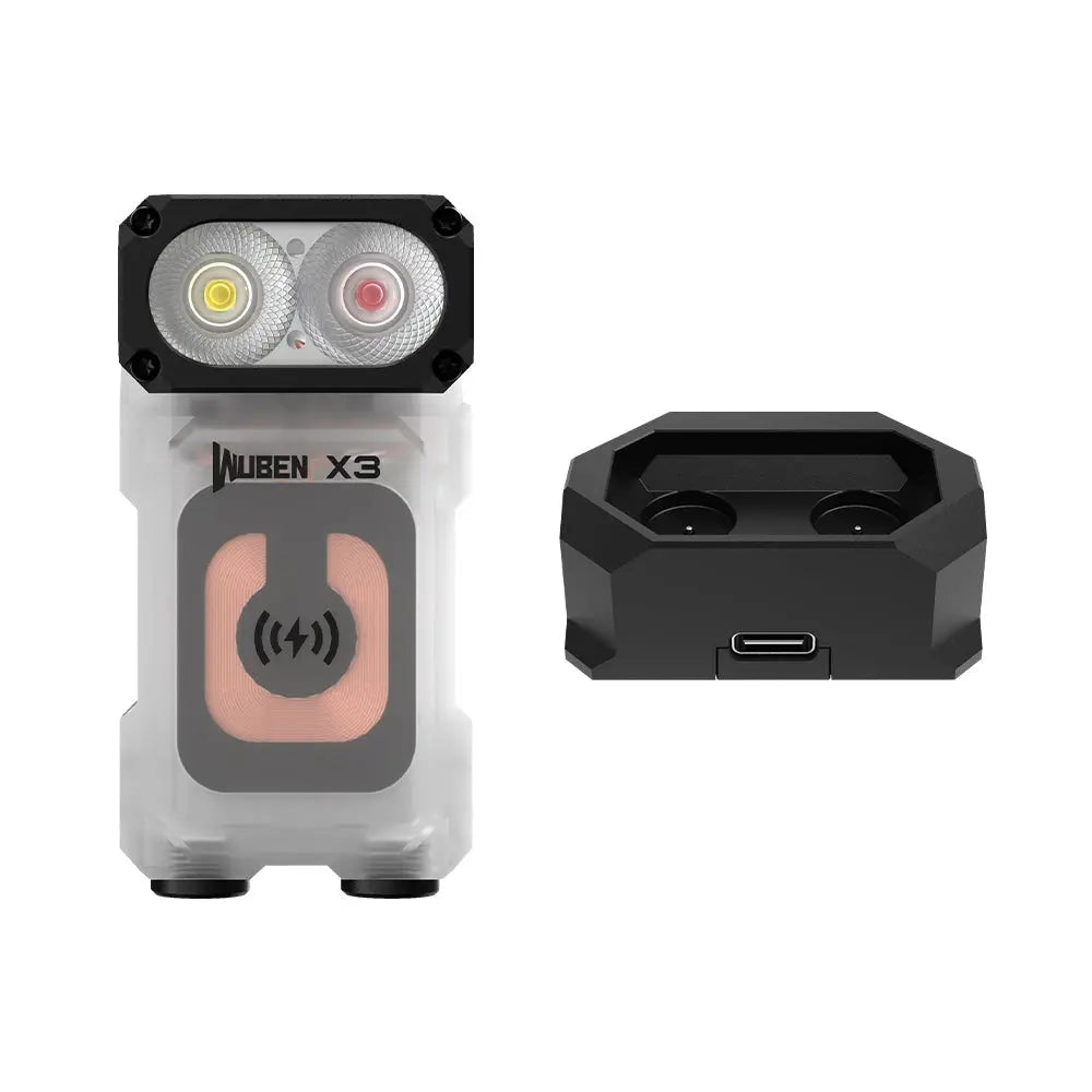 Lightok X3 Owl EDC Flashlight with Seat Charger - WubenLight