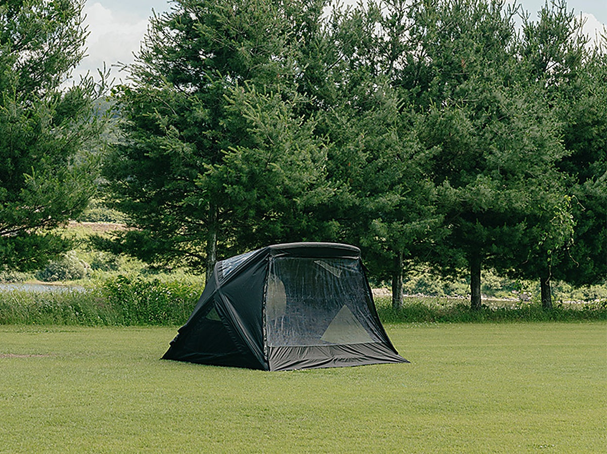 Geo-Air 4 tent with the TPU Door pitched among trees