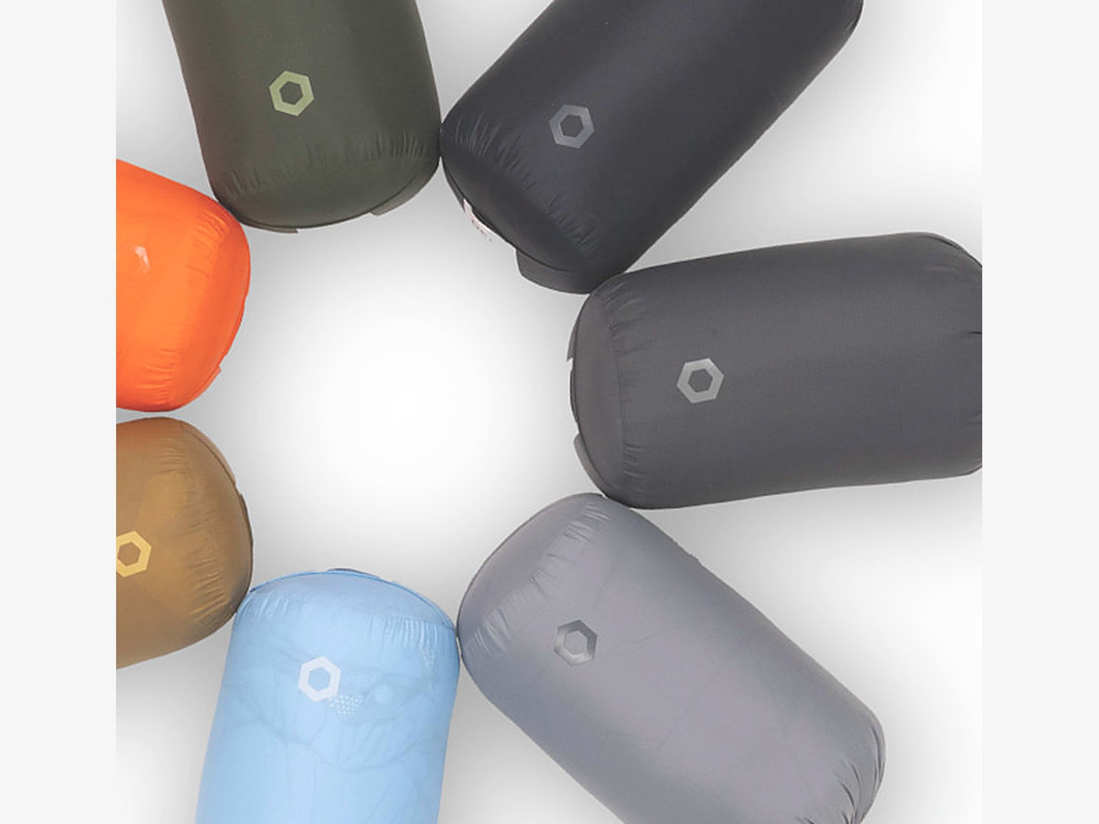DEOS Chair Warmer storage pouches in seven colorways