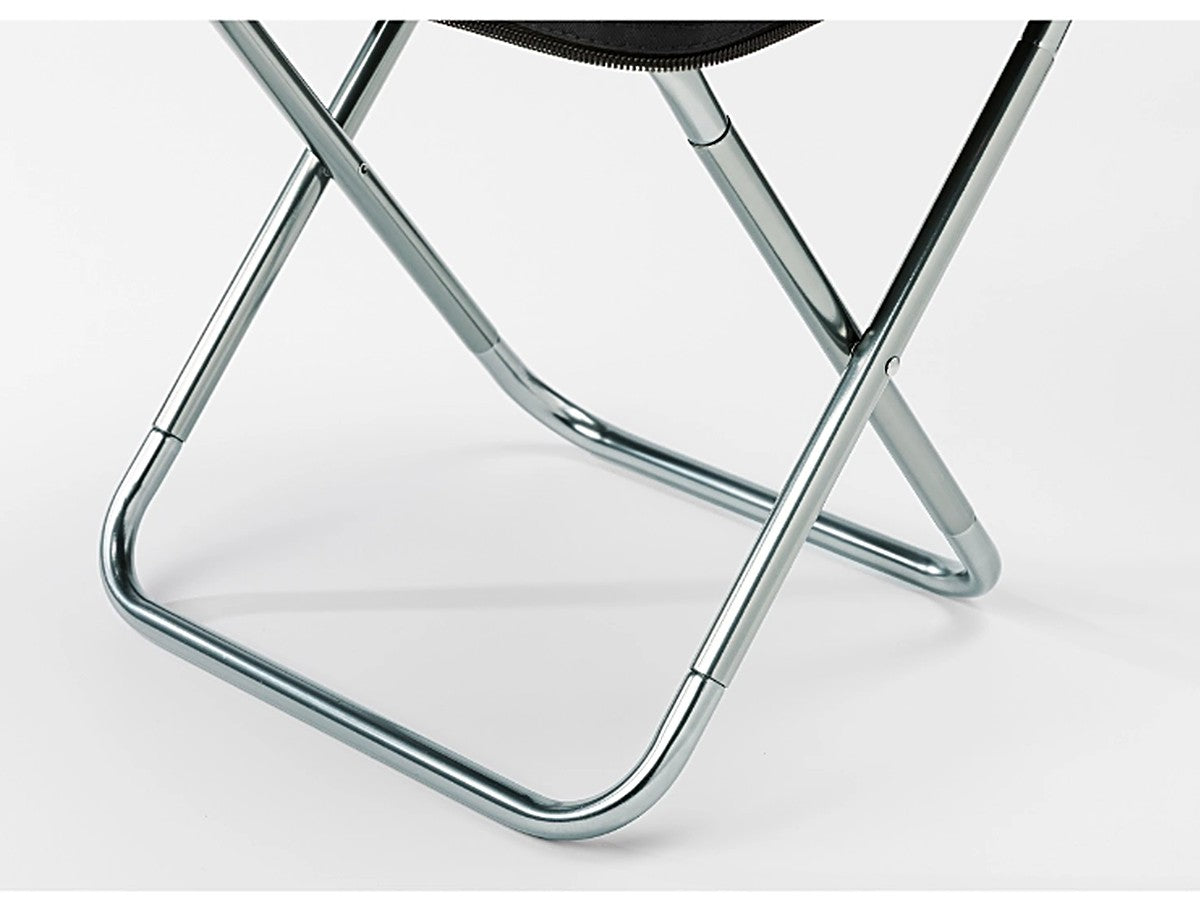Close-up of the duralumin stool frame
