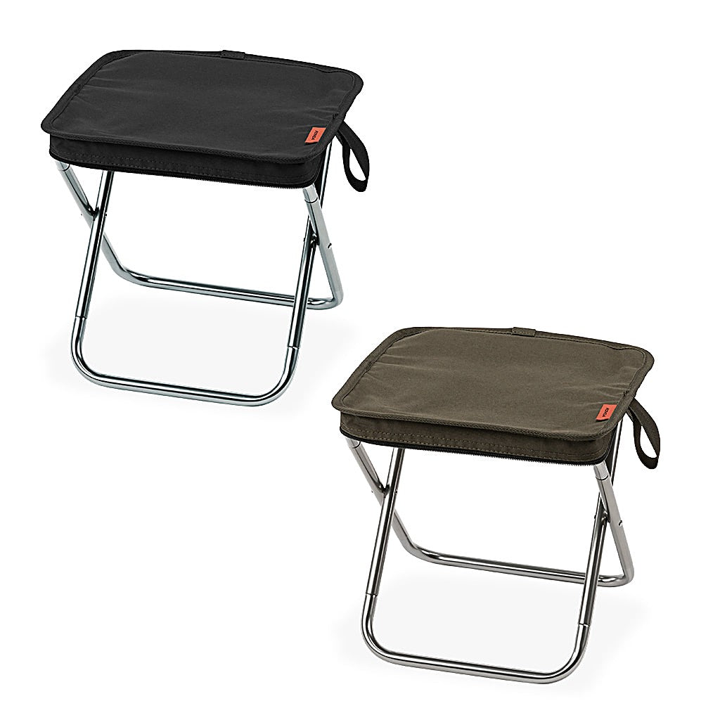 Folding BBQ Chair in Black and Khaki