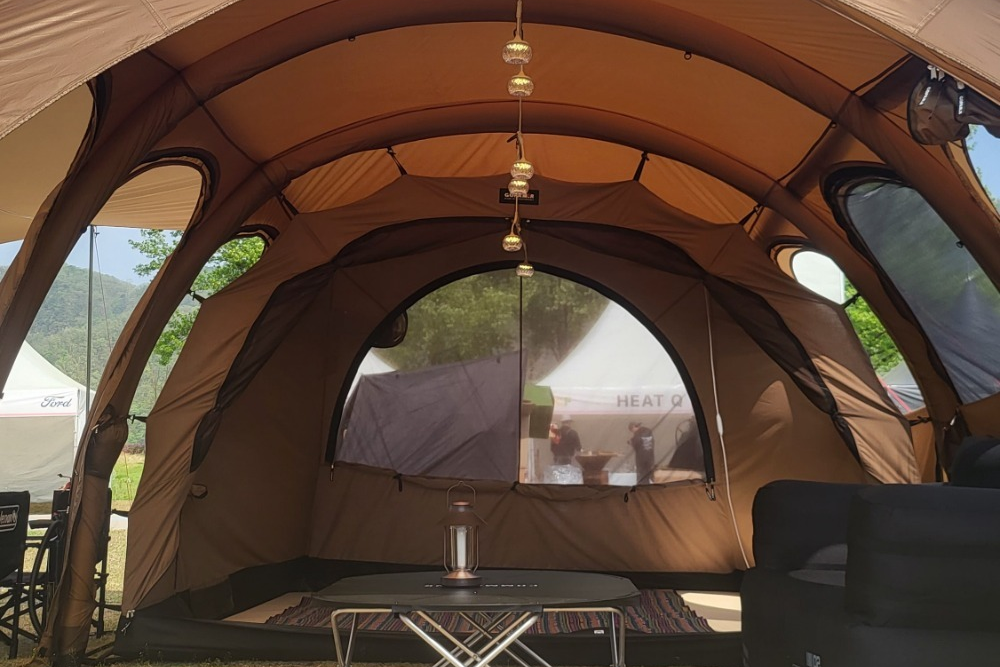 T/C cotton inner tent suspended inside the T720+ shelter