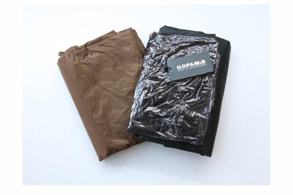 Sand Brown and Dark Green TPU door panels packed side by side