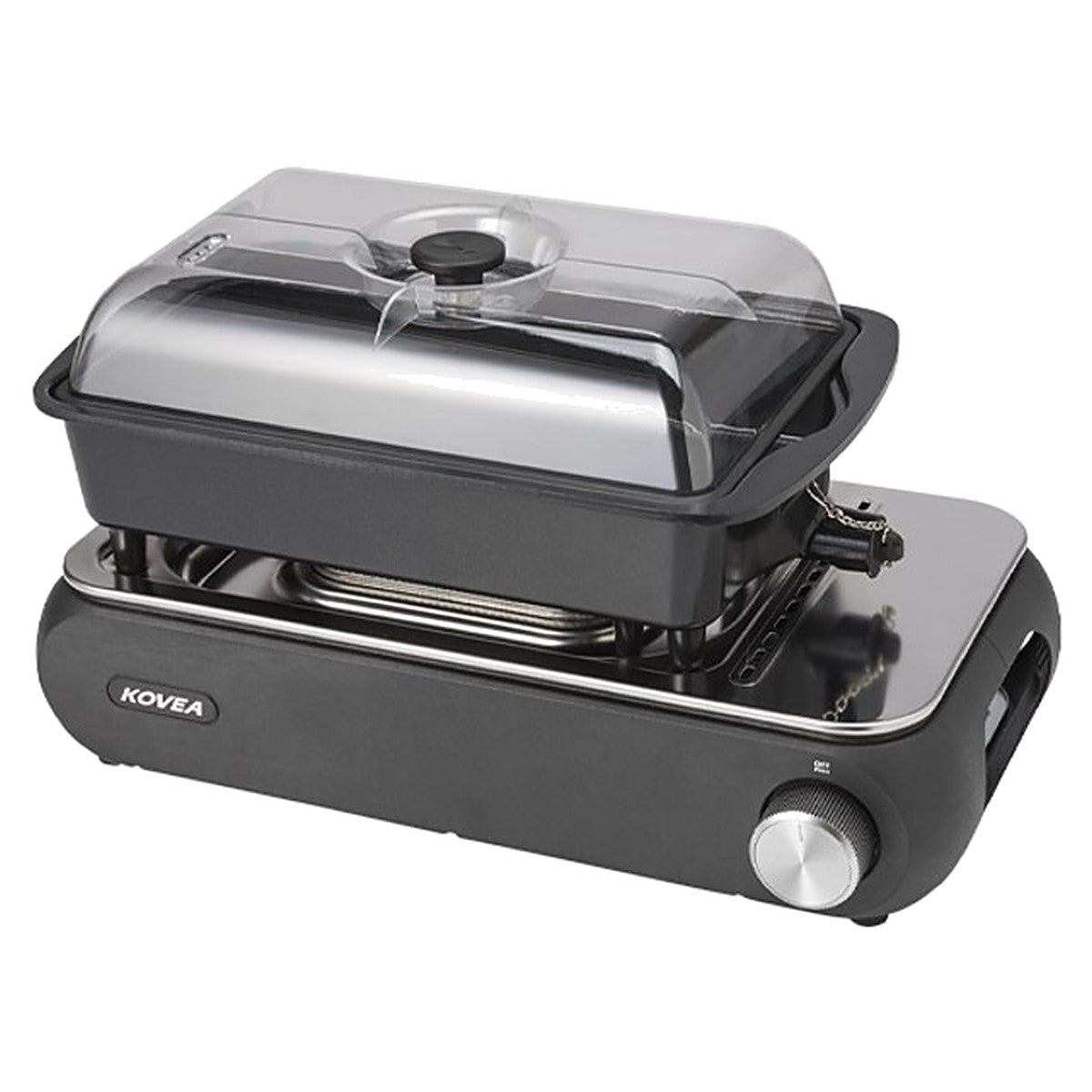 Guibada Ceramic Grill assembled with ceramic pan and PC lid