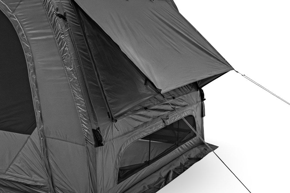 Single-inflation one-body air-beam frame on grey background