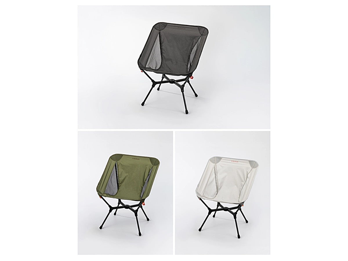 Light Chair X in Black, White, and Moss