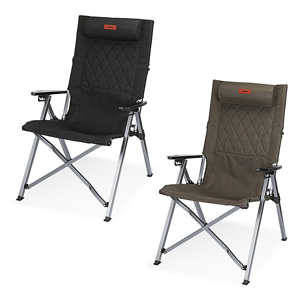 Recliner Relax Chair in Black and Moss Green