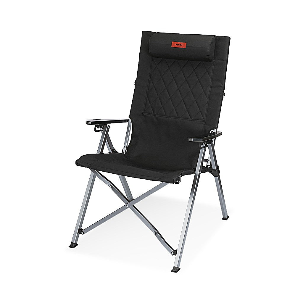Recliner Relax Chair in black, front three-quarter view