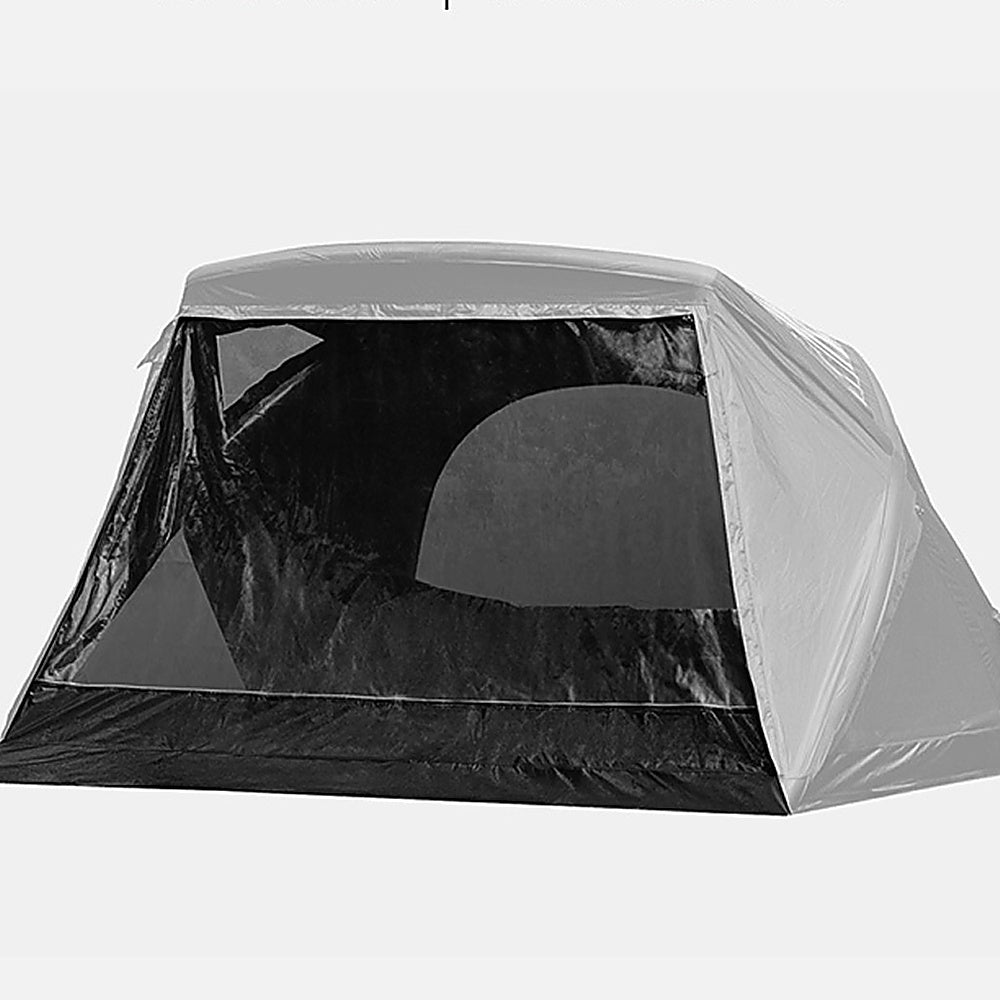 theEarth GEO AIR4 TPU Door panel fitted to the tent front