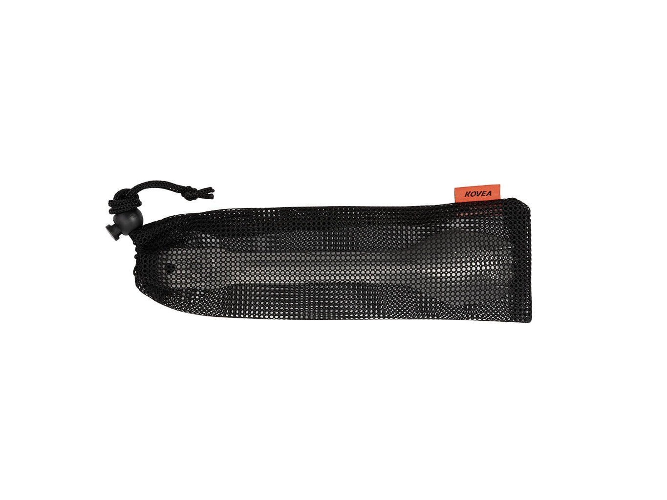 Versatile Cutlery Set nested and packed into its mesh carry case