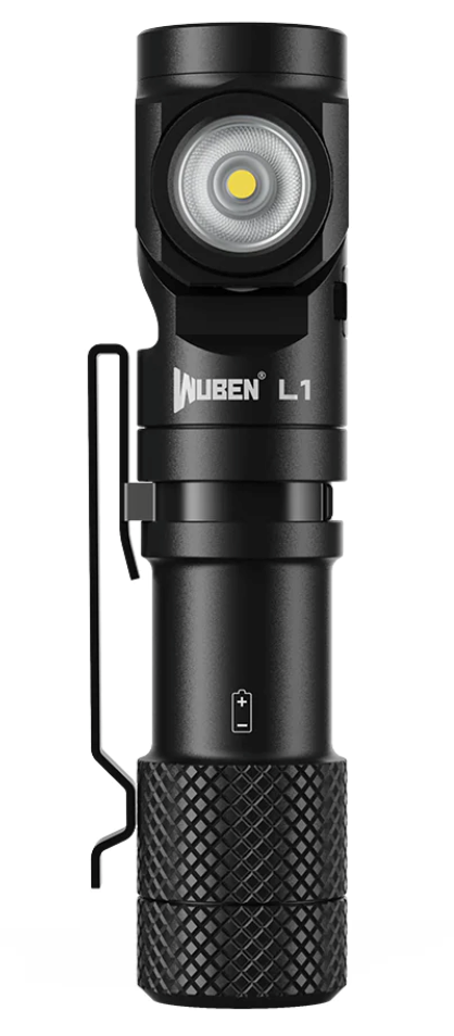 Lampe de poche L1 2000 lumens - Lampe de poche à double source lumineuse avec tête rotative à 180°