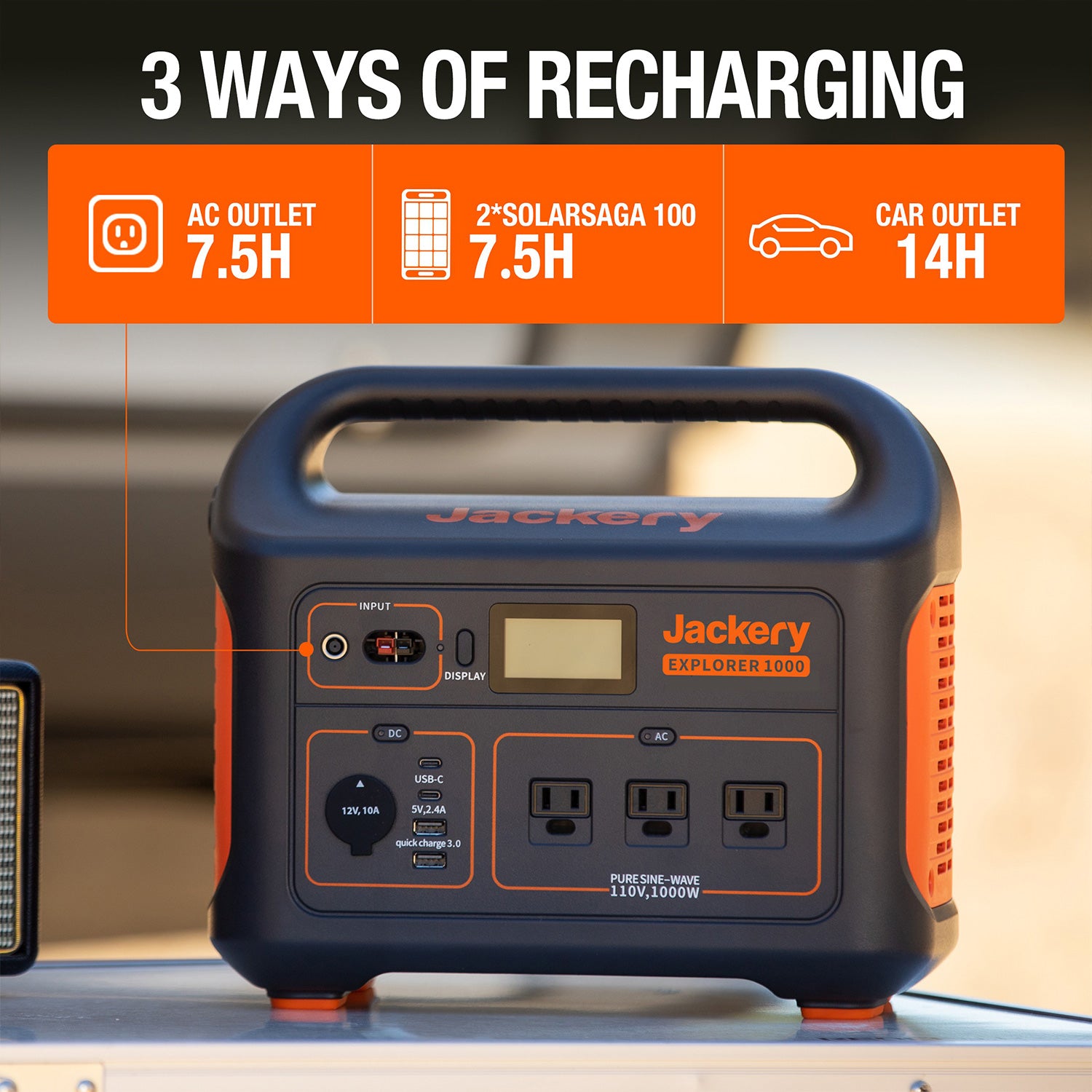 [JACKERY EXPLORER 1000] Portable Power Station - BIGTENT, Jackery